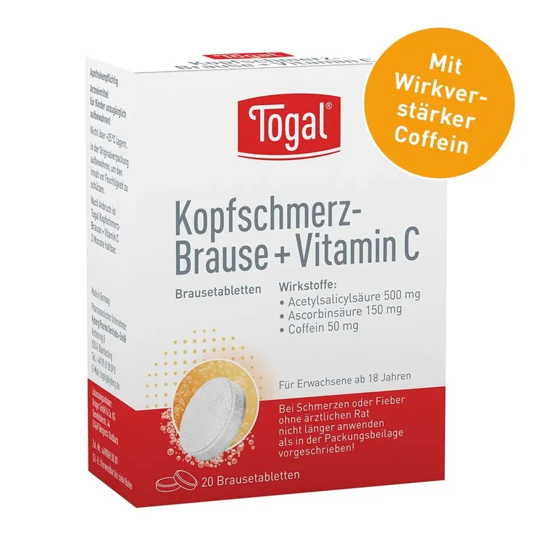 shopapotheke Togal® Kopfschmerz-Brause + Vitamin C