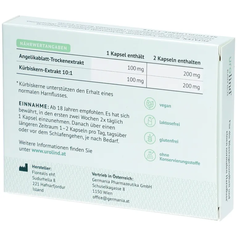 Shopapotheke Urolind® Blasen Relax Kapseln