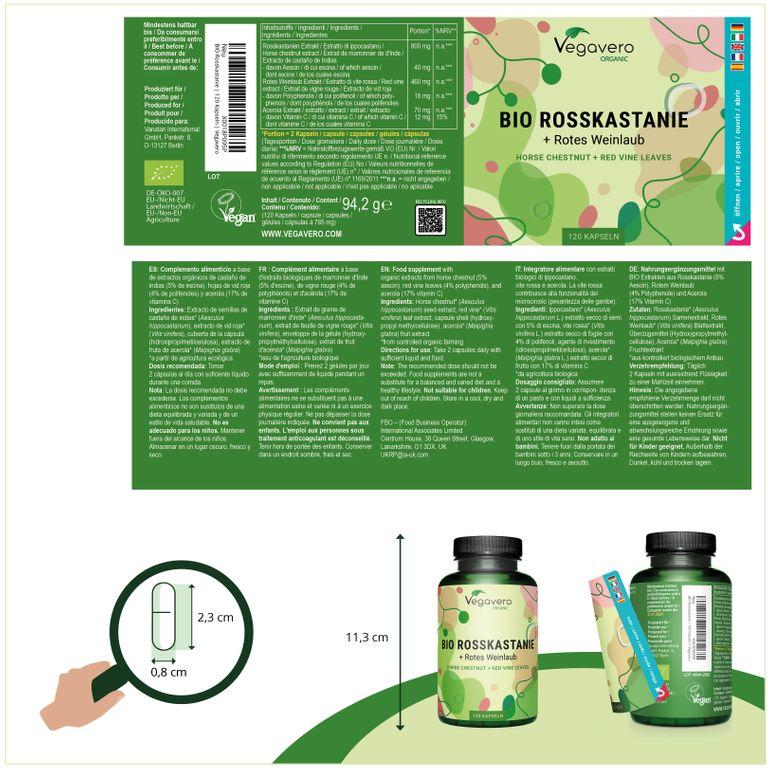 Shopapotheke VEGAVERO Rosskastanie Plus BIO