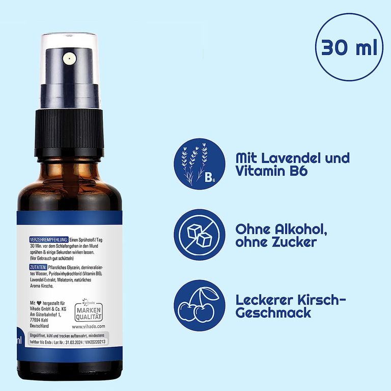 Shopapotheke Vihado Melatonin Spray Kirsche