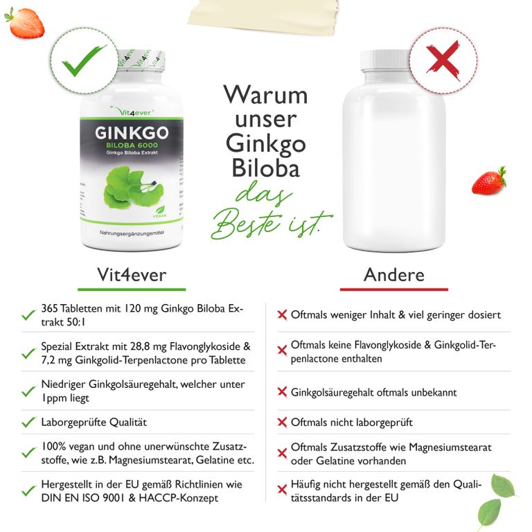 Shopapotheke Vit4ever Ginkgo Biloba 6000 Mg