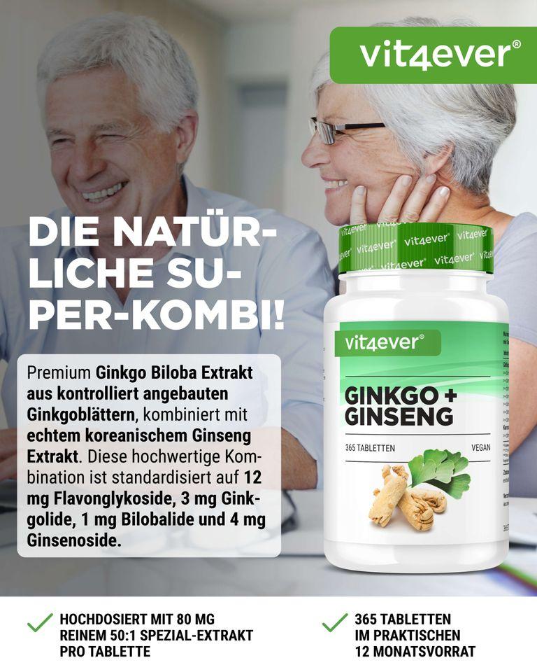 Shopapotheke Vit4ever Ginkgo Ginseng Mix 8000