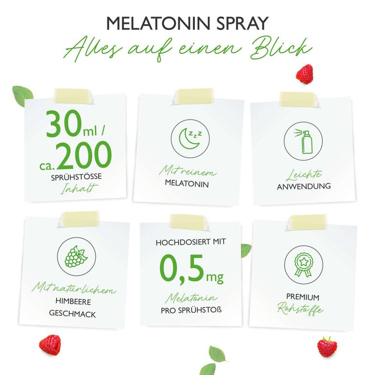 Shopapotheke Vit4ever Melatonin Spray Himbeere