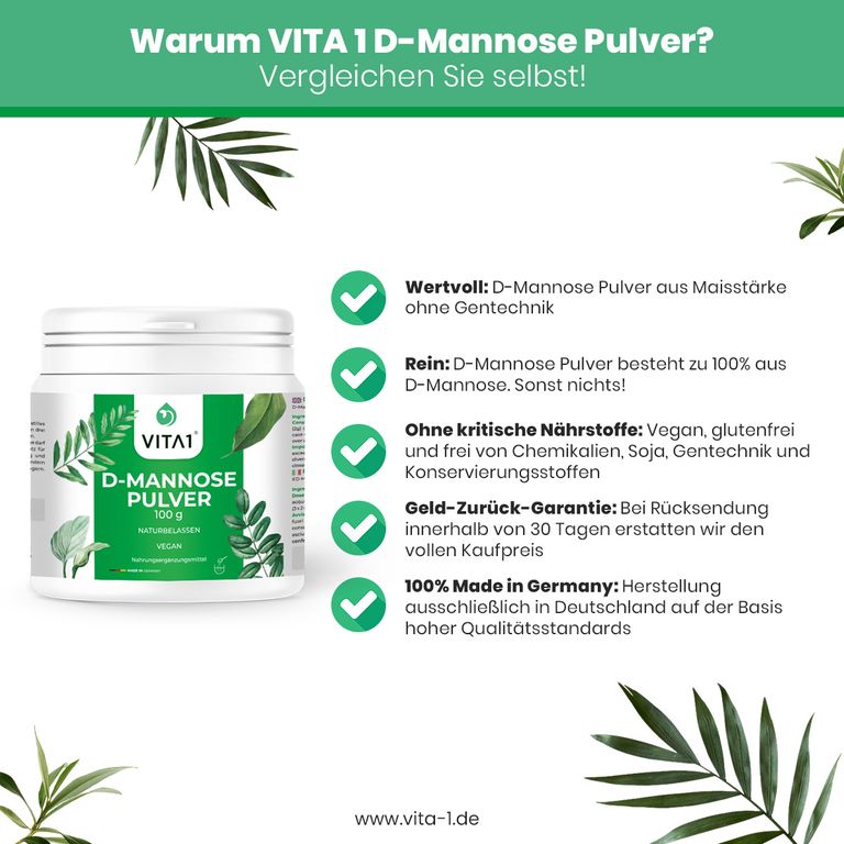 Shopapotheke VITA1 D-Mannose Pulver