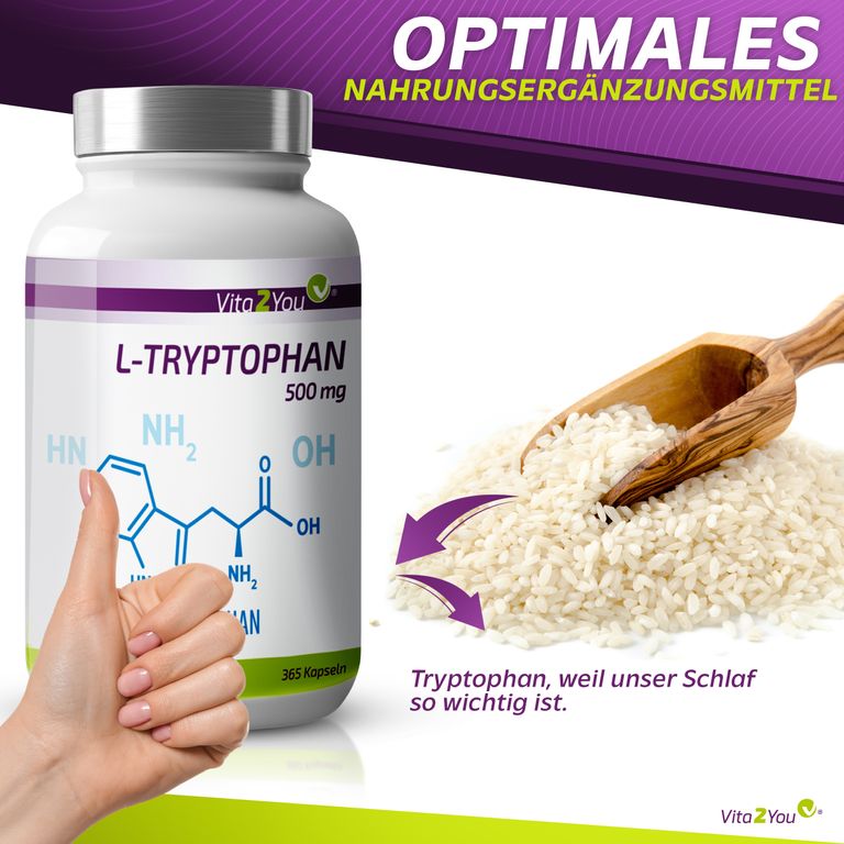 Shopapotheke Vita2You L-Tryptophan 500mg Kapseln