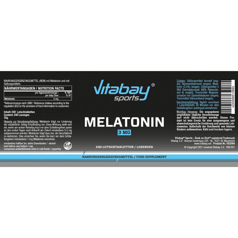 Shopapotheke Vitabay Melatonin 3mg