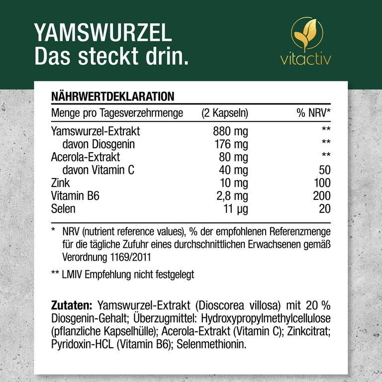 Shopapotheke Vitactiv - YAMSWURZEL WILD YAM