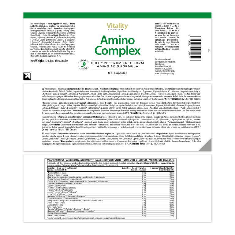 Shopapotheke Vitality Nutritionals Amino Complex