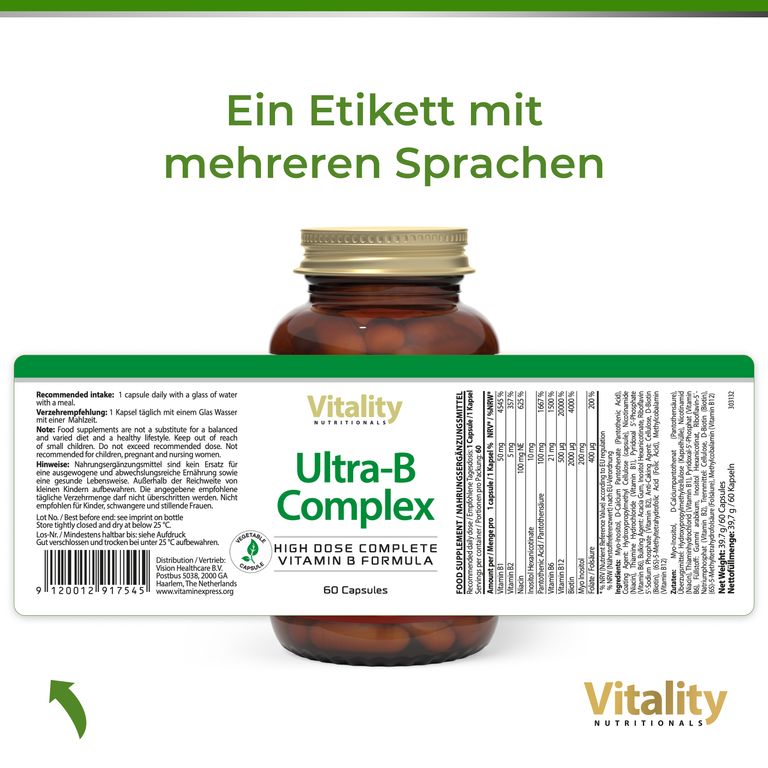 Shopapotheke Vitality Nutritionals Ultra-B-Komplex