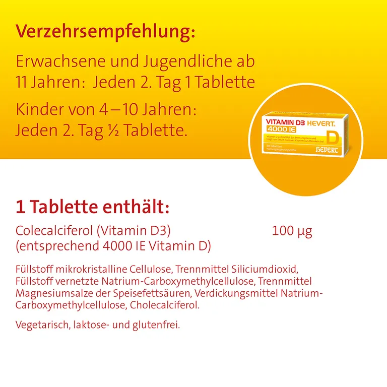 Shopapotheke VITAMIN D3 HEVERT® 4000 IE*