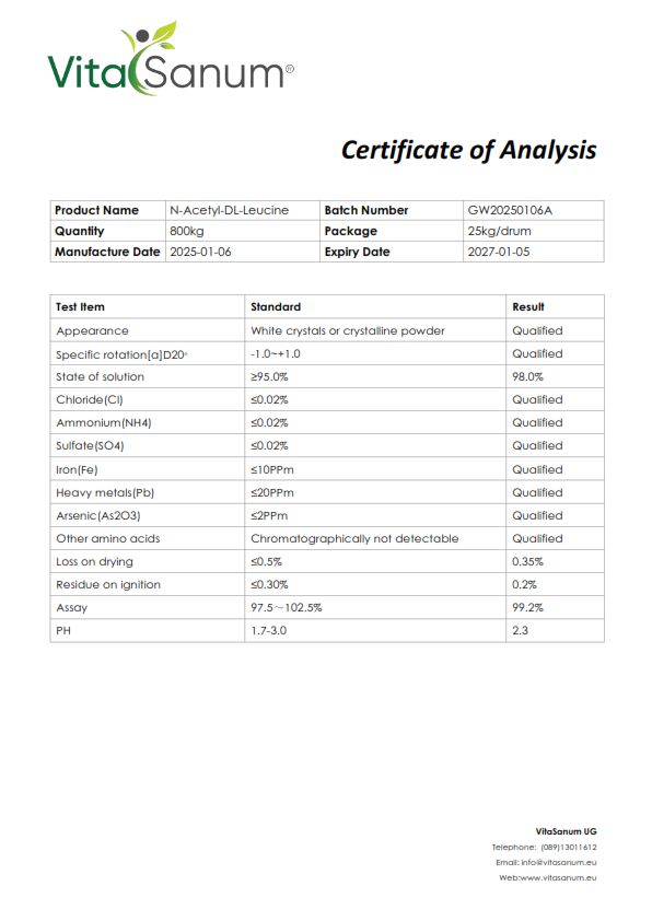 Shopapotheke VitaSanum®- Acetyl-DL-Leucin