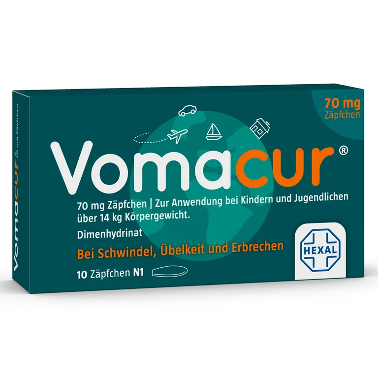 Shopapotheke Vomacur® 70 Mg Zäpfchen