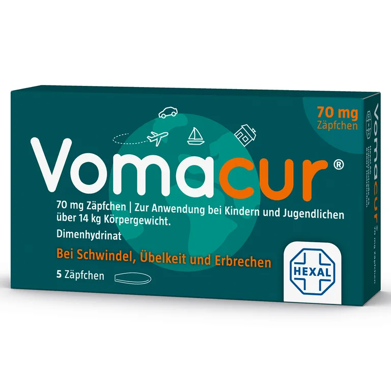 Shopapotheke Vomacur® 70 Mg Zäpfchen