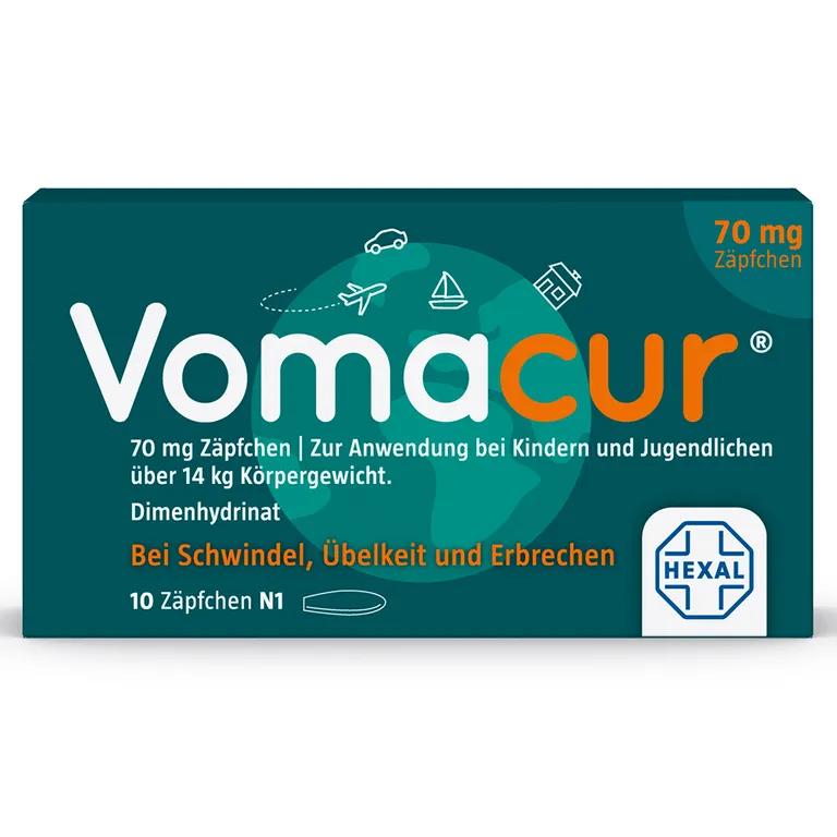 shopapotheke Vomacur® 70 mg Zäpfchen