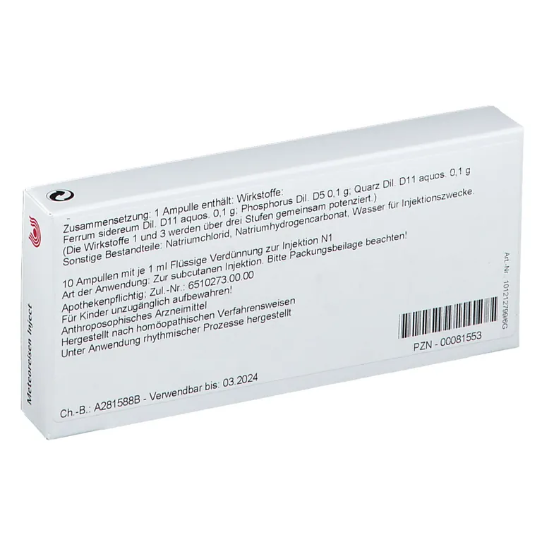 Shopapotheke WALA® Meteoreisen Inject Ampullen