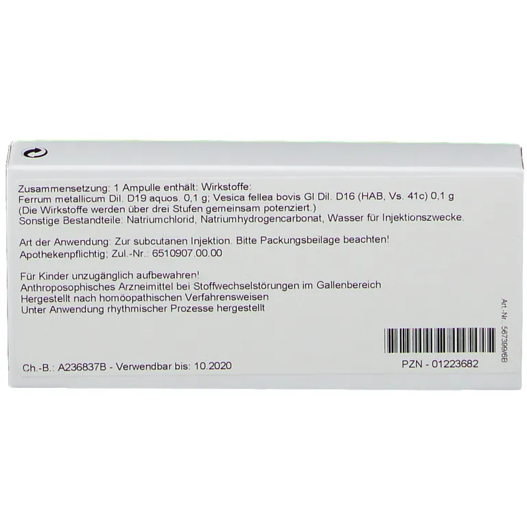 Shopapotheke WALA® Vesica Fellea Ferrum Ii Amp