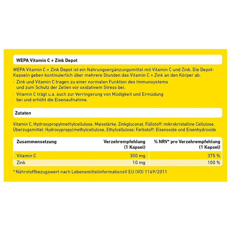 Shopapotheke WEPA Vitamin C+Zink Kapseln