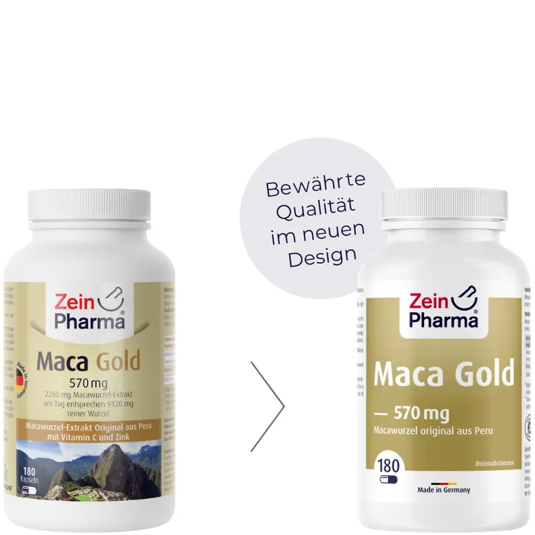 Shopapotheke ZeinPharma® MACA Kapseln GOLD 570 Mg