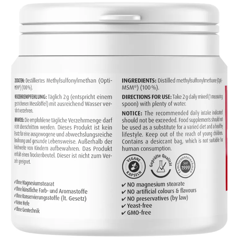 Shopapotheke ZeinPharma® MSM Pulver OptiMSM