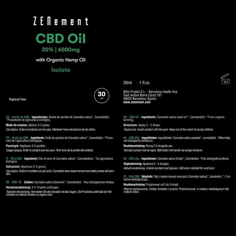 Shopapotheke Zenement CBD Oil 20%