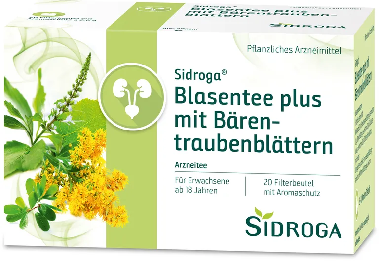 shopapotheke Sidroga® Blasentee plus mit Bärentraubenblättern