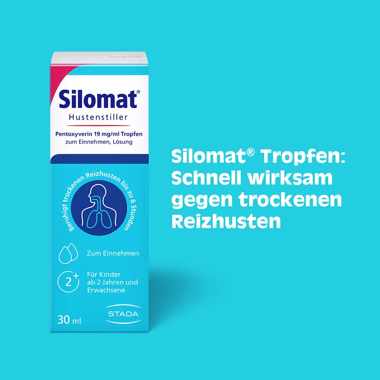 Shopapotheke SILOMAT Gegen Reizhusten Pentoxyverin Tropfen 30ml Hustenstiller Für Erwachsene Und Kinder Ab 2 Jahren