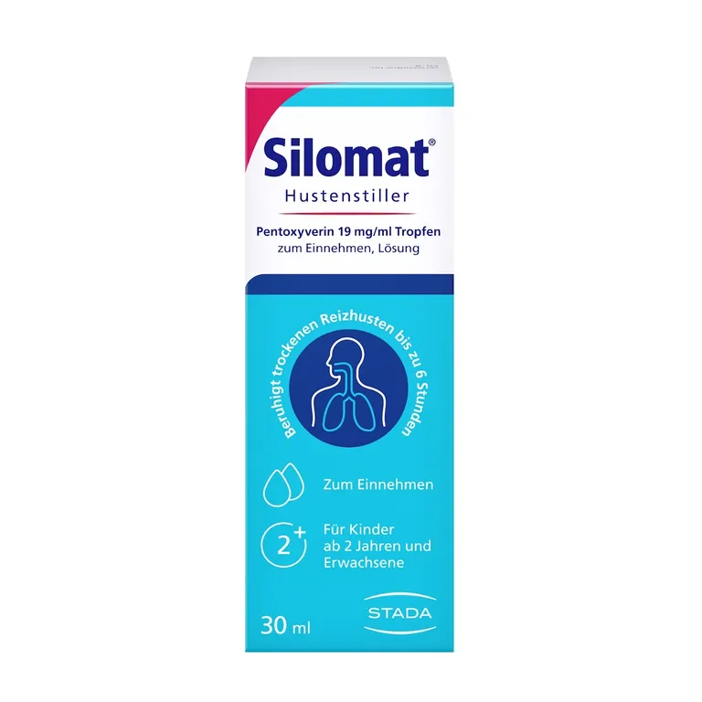 shopapotheke SILOMAT gegen Reizhusten Pentoxyverin Tropfen 30ml Hustenstiller für Erwachsene und Kinder ab 2 Jahren