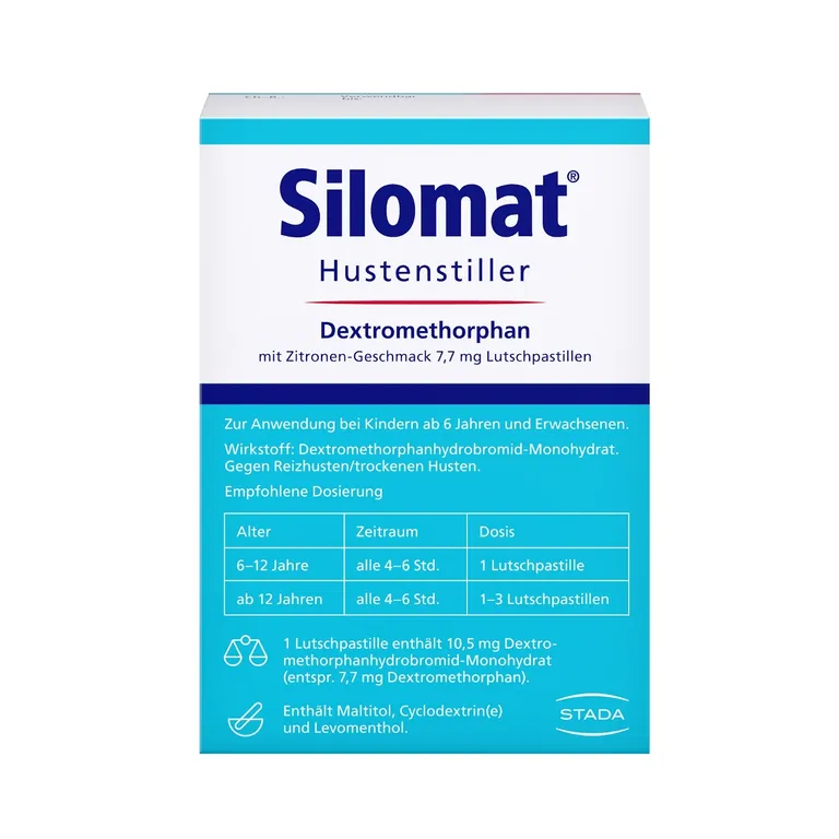 Shopapotheke SILOMAT® Hustenstiller Dextromethorphan Mit Zitronen-Geschmack 7 7 Mg Lutschpastillen