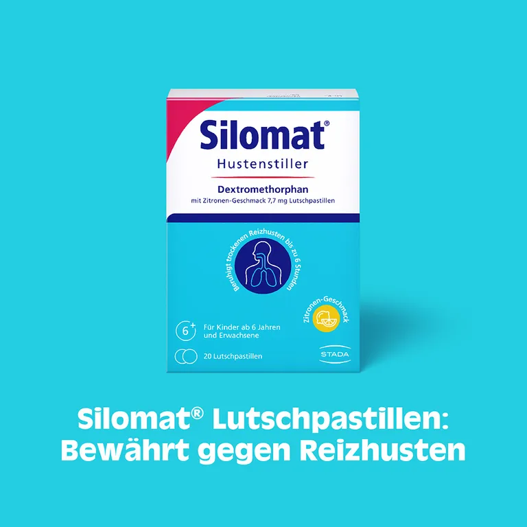 Shopapotheke SILOMAT® Hustenstiller Dextromethorphan Mit Zitronen-Geschmack 7 7 Mg Lutschpastillen