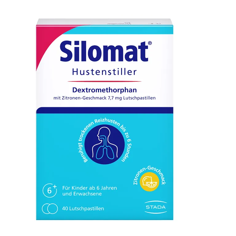 shopapotheke SILOMAT® Hustenstiller Dextromethorphan mit Zitronen-Geschmack 7 7 mg Lutschpastillen