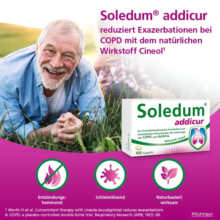 Shopapotheke Soledum® Addicur Zur Zusatzbehandlung Bei COPD Und Asthma