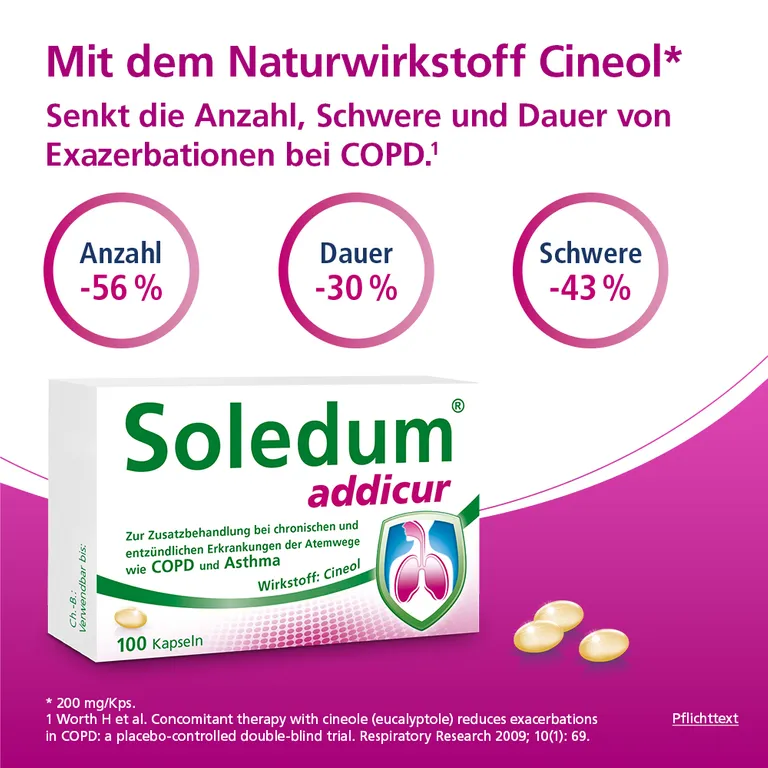 Shopapotheke Soledum® Addicur Zur Zusatzbehandlung Bei COPD Und Asthma