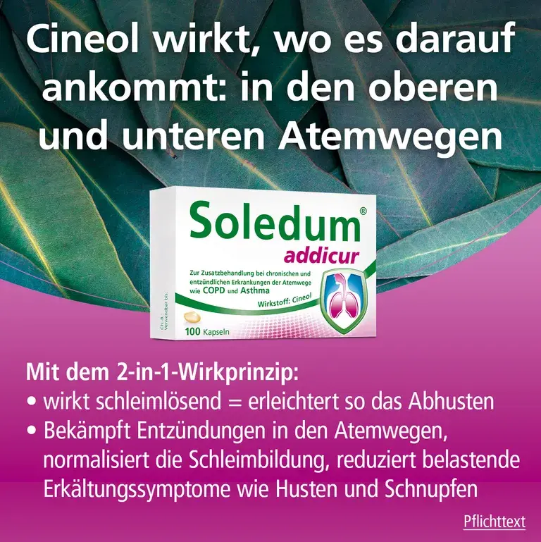 Shopapotheke Soledum® Addicur Zur Zusatzbehandlung Bei COPD Und Asthma