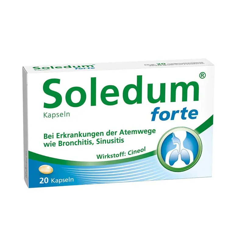 shopapotheke Soledum® forte Kapseln bei Erkältung Bronchitis & Sinusitis