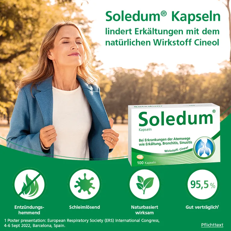 Shopapotheke Soledum® Kapseln Bei Erkältung Bronchitis & Sinusitis