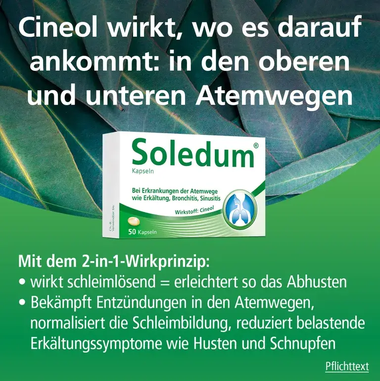 Shopapotheke Soledum® Kapseln Bei Erkältung Bronchitis & Sinusitis