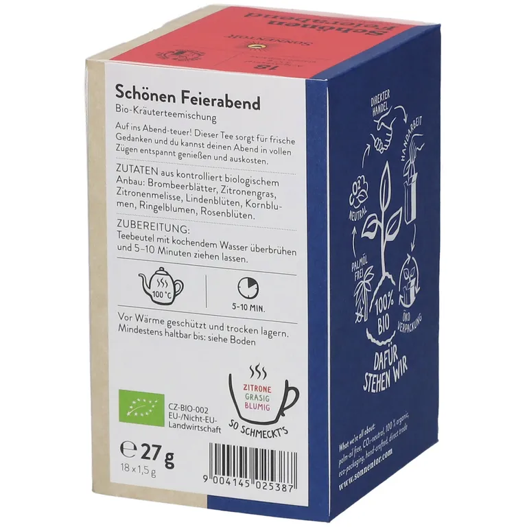 Shopapotheke SonnentoR® Schönen Feierabend Kräutertee Bio