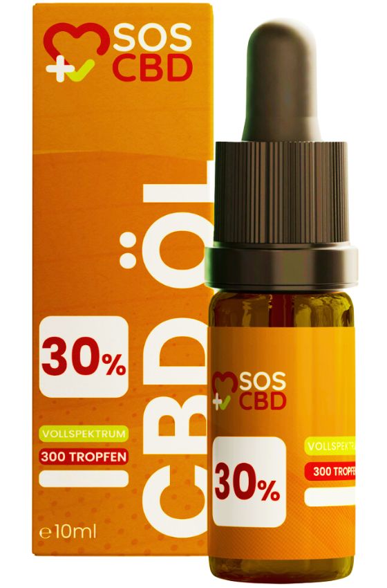 shopapotheke SOS CBD®-ÖL 30% 10ml : 300 CBD-Tropfen mit 30% SOS CBD® als Vollspektrum-Hanföl (Cannabis-Öl)