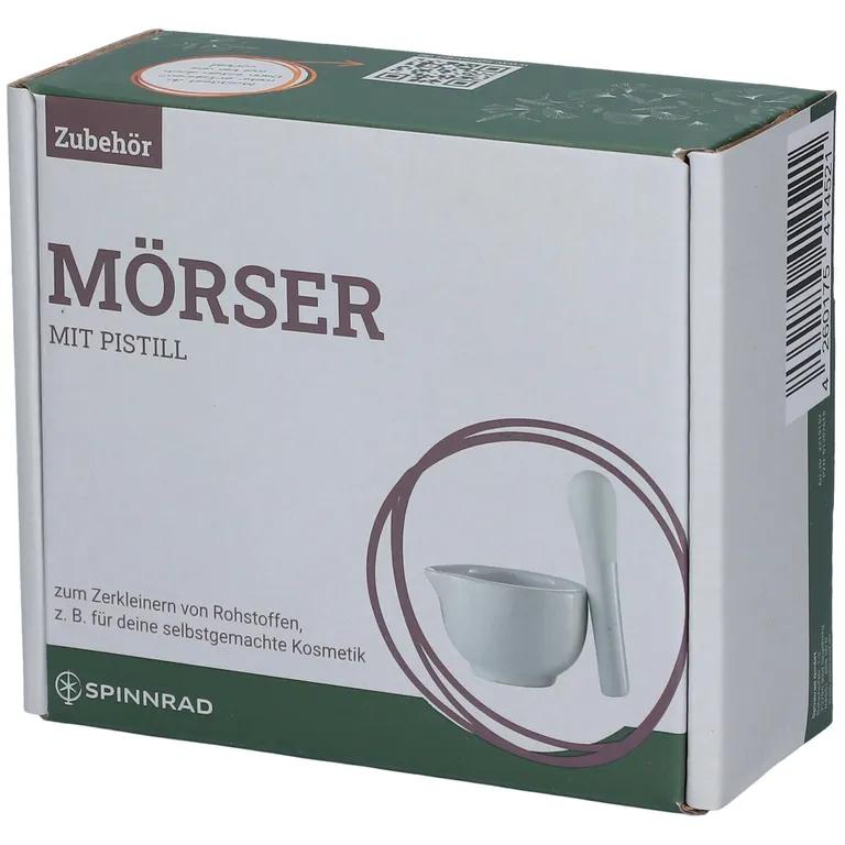 shopapotheke Spinnrad® Mörser Porzellan Weiss 6 8 cm Ø. mit Pistill