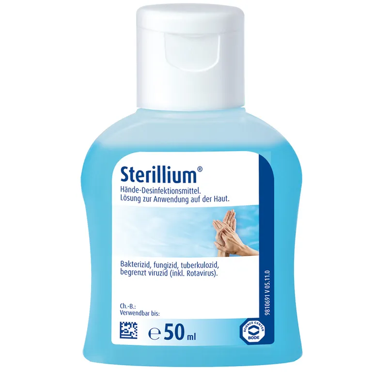 shopapotheke Sterillium 50ml als Ganzjahresprodukt für die hygienische und chirurgische Händedesinfektion. Zur Vorbeugung von Infektionen