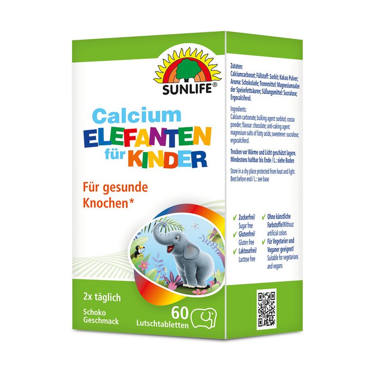 shopapotheke SUNLIFE® Calcium Elefanten Kinder Lutschtabletten