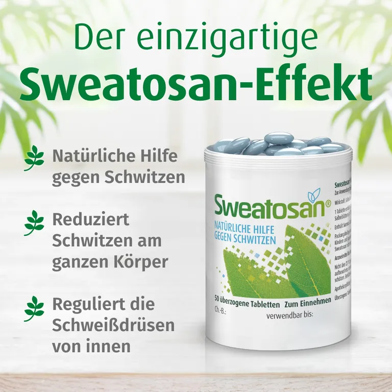 Shopapotheke SWEATOSAN® Pflanzliches Arzneimittel Gegen Starkes Schwitzen