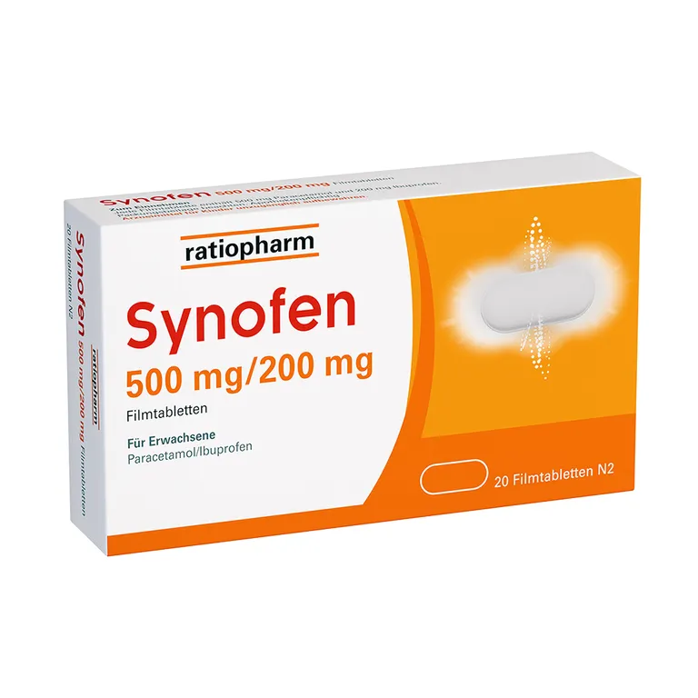 shopapotheke Synofen - mit Ibuprofen und Paracetamol - Jetzt 20% mit dem Code "synofen20" sparen*