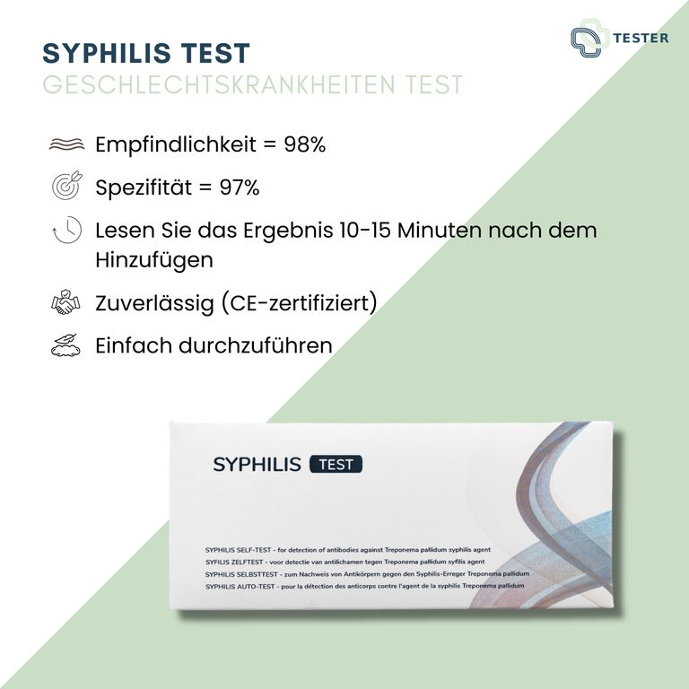 Shopapotheke Syphilis Test - Syphilis Schnelltest Für Zuhause - Selbsttest - The Tester