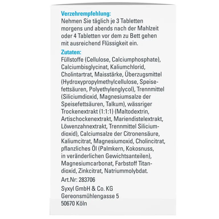 Shopapotheke SYXYL BASOSYX® HEPA Mit Cholin Unterstützt Die Leberfunktion Zu Erhalten