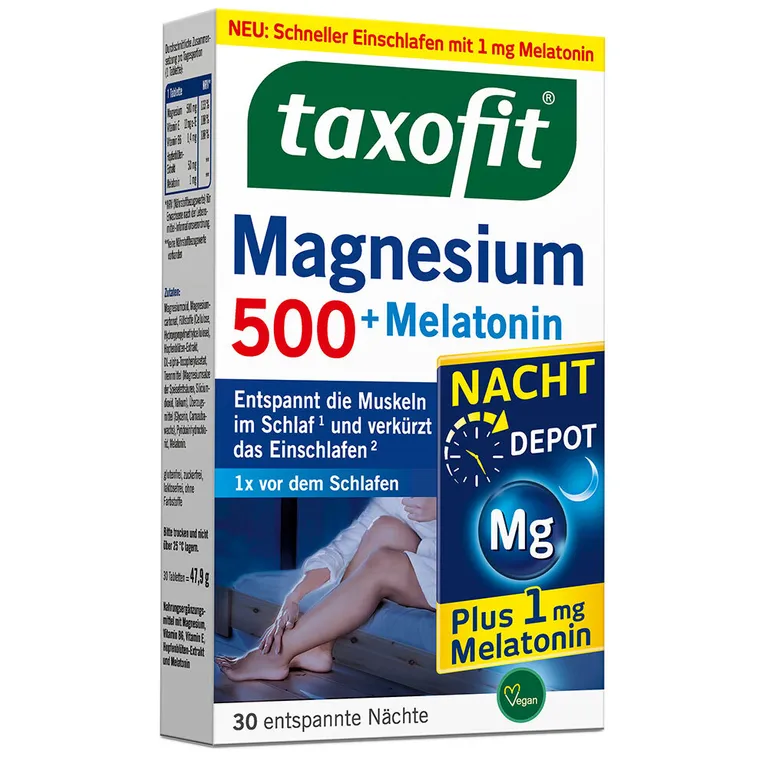 shopapotheke taxofit® Magnesium 500 Nacht + Melatonin