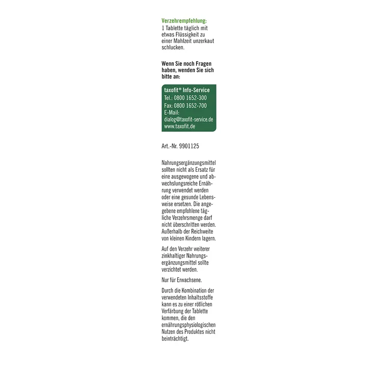 Shopapotheke Taxofit® Zink 15 + Histidin + Vitamin C + Selen