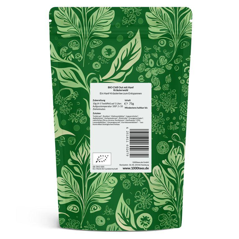 Shopapotheke Tea4me BIO Chill Out Mit Hanf Kräuterwohl Kräutertee Mit Orange-Geschmack