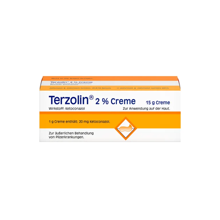 shopapotheke Terzolin® 2% Creme: pilzabtötendes Arzneimittel bei seborrhoischer Dermatitis oder Ekzem und Kleienpilzflechte