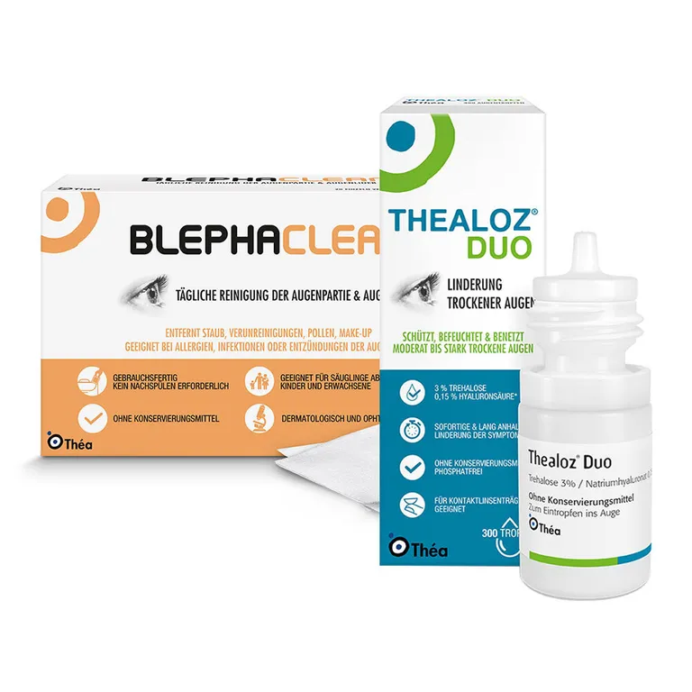 shopapotheke Thealoz® Duo + Blephaclean® Kompressen